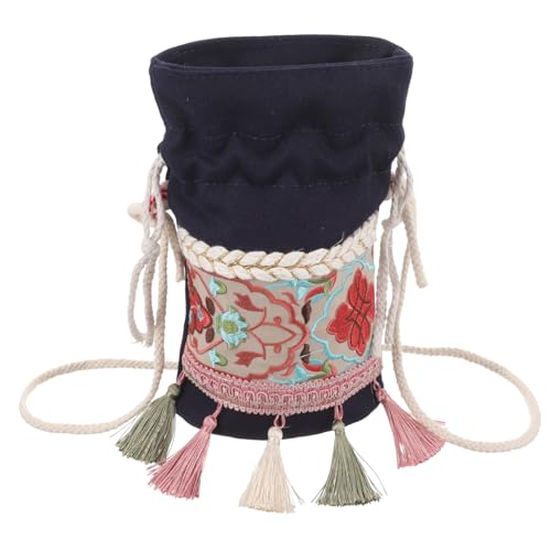 FRCOLOR Umhängetasche Für Damen Eimer Canvas Im Frühlings Sommerdesign Tragbar Für Reisen Große Beuteltasche Für Kleine von FRCOLOR