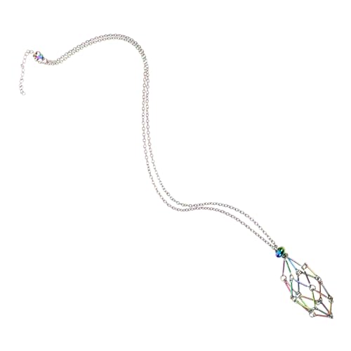 FRCOLOR Verstellbare Kristallhalter Halskette aus Metall Langlebiger Schmuckanhänger Käfig für DIY Edelstein Anhänger Sicherer und Dekorativer Schmuckhalter für Damen und Kreative FRCOLOR Verstellbare Kristallhalter Halskette aus Metall Langlebiger Schmuckanhänger Käfig für DIY Edelstein Anhänger Sicherer und Dekorativer Schmuckhalter für Damen und Kreative von FRCOLOR
