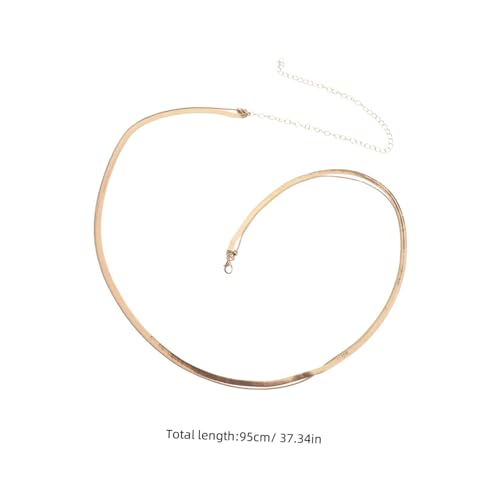 FRCOLOR Verstellbare Mehrschichtige Taillenkette Damen Bauchkette Körperkette Leichter Schmuckgürtel für Sommerkleider Hautfreundlich und Vielseitig Tragbar von FRCOLOR