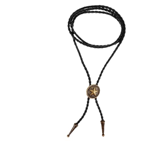 FRCOLOR Verstellbare Vintage Bolo Tie Halskette aus robustem Material mit Tier anhänger Robuste Western Krawattenkette für Damen und Herren Modisches Accessoire Langlebig und Stilvoll von FRCOLOR