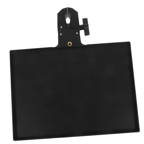 FRCOLOR Verstellbarer Make up Organizer Ständer mit Beleuchtung Vielseitiges Nagel Wimpern station Regal für Kosmetik für Beauty Salon und Heimstudio Langlebiges Schwarzes Ablagetablett von FRCOLOR