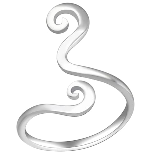 FRCOLOR Verstellbarer Offener Zehenring Damen Fußschmuck Silber Förmig Boho Knöchelring Sommer Strand Individuell Anpassbar von FRCOLOR
