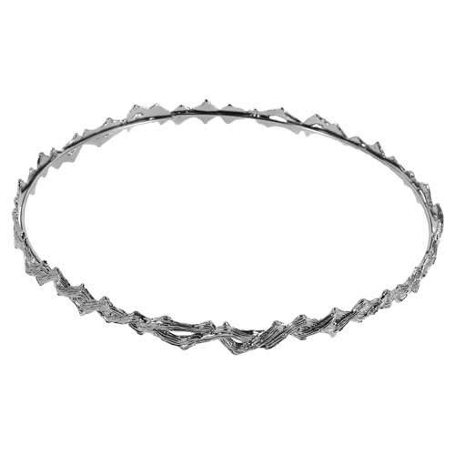 FRCOLOR Vintage Crown Wave Haarreifen Damen Retro Metall Haarband Wellenförmig Rutschfest Krone Design Stilvoll für Alltag Party Make Up und Eleganten Look von FRCOLOR