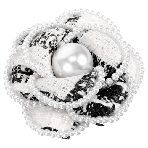 FRCOLOR Vintage Französische Brosche mit Perlenbesatz Kreative Anstecknadel für Kleidung Jacken Hüte und Rucksäcke Blütenbrosche für Damen Vielseitiges Accessoire für Anlässe von FRCOLOR