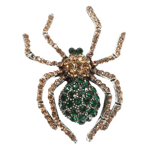 FRCOLOR Vintage Halloween Spider Brosche mit Strasssteinen Kreative Anstecknadel für Damen und Herren Langlebiger Modeschmuck für Kleidung Kompakt und Einfach zu Tragen Perfektes von FRCOLOR