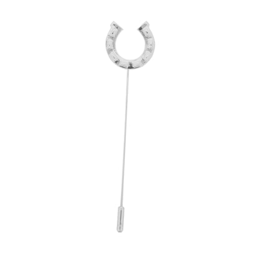 FRCOLOR Vintage Horseshoe Brooch Pin mit Polierten Kanten und Leichtem Design Retro Anstecknadel für Herren und Damenbekleidung Vielseitiges Accessoire für Anzüge Mäntel und Strickjacken von FRCOLOR