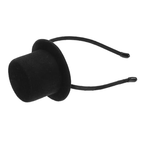 FRCOLOR Vintage Mini Haarreif Schwarzes Kostüm Accessoire Passend Festlich für Karneval Cosplay Hochzeit Party Stilvolle Kopfbedeckung für Damen und Herren von FRCOLOR