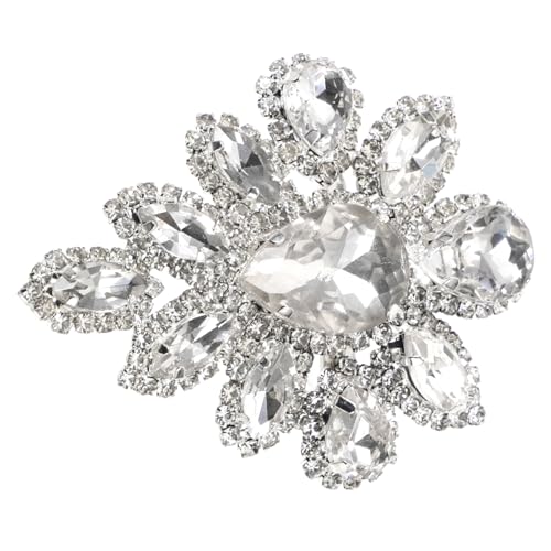 FRCOLOR Vintage Strass Brosche Damen Funkelnde Anstecknadel für Kleid Hochzeit Party Metall Material Handlich Langlebig Vielseitig Einsetzbar Eleganter Schmuck für Festliche Anlässe von FRCOLOR