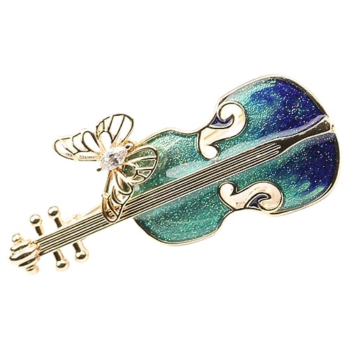 FRCOLOR Violine Brosche Pin Kreative Anstecknadel Langlebiger Legierung Personalisierte Kleiderbrosche für Damen für Anzüge Schals und Hüte Geigenform Dekoration von FRCOLOR