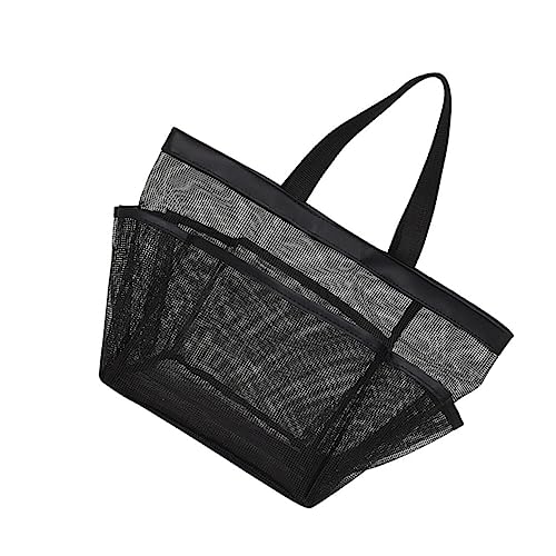 FRCOLOR Wäschesack Aus Mesh Strandtasche Handtasche Outdoor-mesh-duschtasche Dusch-toilettenartikel-Organizer Unisex-mesh-duschtasche Hausbedarf Aufbewahrungstasche Tragbar Reisen Pu von FRCOLOR