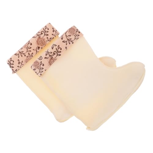 FRCOLOR Warme Atmungsaktive Regenstiefel-einlegesohlen aus Baumwolle Gefüttert Mittellang Damen Innenfutter für Kaltes Wetter Leicht Einfach zu Reinigen und Vielseitig Einsetzbar von FRCOLOR