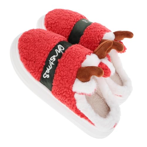 FRCOLOR Warme Damen Hausschuhe mit Dickem Flauschig und Rutschfest Winter Pantoffeln mit Weichem Plüsch Robust für Drinnen und Draußen Weihnachts Design FRCOLOR Warme Damen Hausschuhe mit Dickem Flauschig und Rutschfest Winter Pantoffeln mit Weichem Plüsch Robust für Drinnen und Draußen Weihnachts Design von FRCOLOR