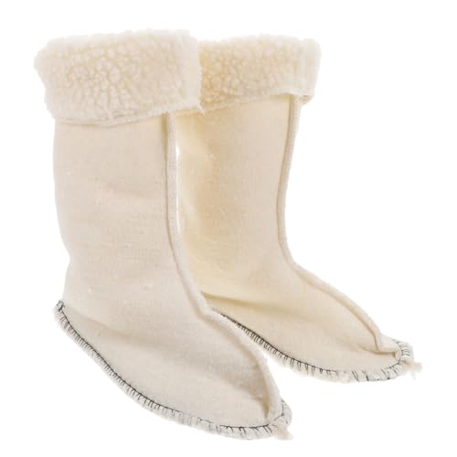 FRCOLOR Wasserdichte Warme Arbeitsstiefel-einlegesohlen mit Kuscheligem Plüschfutter Rutschfest Hoher Schaft für Knöchel Waden-schutz für Regen und Winter von FRCOLOR