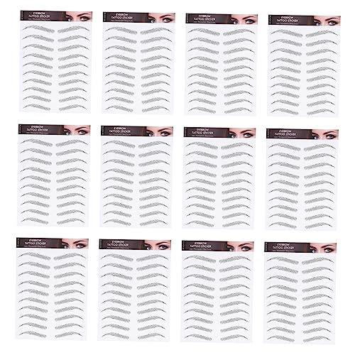 FRCOLOR Wasserfeste Augenbrauen Tattoos Temporäre Augenbrauen Aufkleber Für Ein Perfektes Augenbrauen Make up 6D Faux Eco Brow Sticker von FRCOLOR