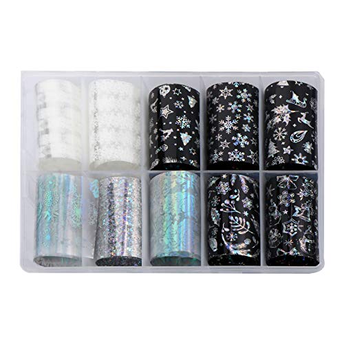 FRCOLOR Weihnachten Nail Art Folie Überträgt Aufkleber Urlaub Nagel Aufkleber Weihnachten Schneeflocke Nagel Aufkleber Maniküre Dekor von FRCOLOR