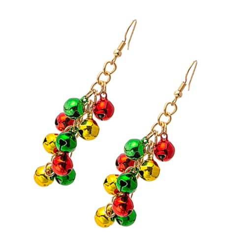 FRCOLOR Weihnachtliche Glocken Ohrringe Damen Modisch Farbenfrohe Weihnachtsbaum Schmuck Festliche Party Ohrhänger Vielseitig Perfektes für Familie und Freunde FRCOLOR Weihnachtliche Glocken Ohrringe Damen Modisch Farbenfrohe Weihnachtsbaum Schmuck Festliche Party Ohrhänger Vielseitig Perfektes für Familie und Freunde von FRCOLOR