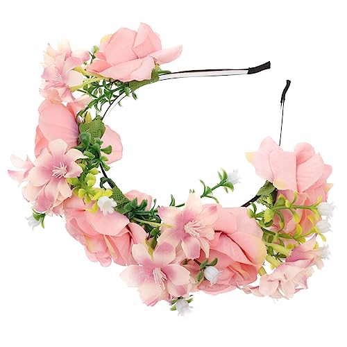 FRCOLOR Weihnachts-haarreif Aus Stoffblumenimitat Blumenhaarband Für Festival-kopfschmuck Floraler Kopfschmuck Für Konzerte Und Karneval von FRCOLOR