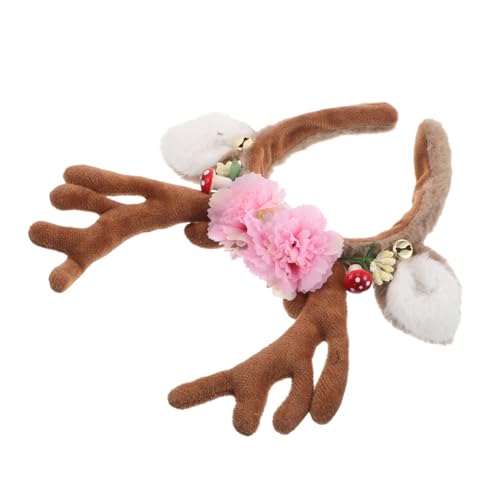 FRCOLOR Rentier-geweih-stirnband Für Damen Realistisches Geweih-haarreif-kopfbedeckung Haar-accessoire Für Weihnachtsfeiern Festtagsoutfit Familienfoto-requisiten von FRCOLOR