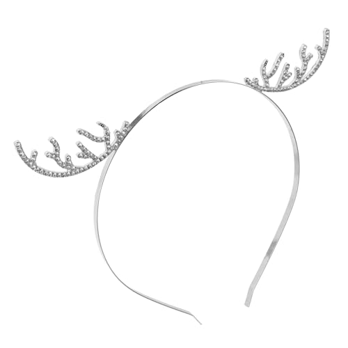 FRCOLOR Weihnachts Geweih Stirnband mit Glitzernden Festliches Kopfschmuck für Erwachsene Accessoire für Halloween Weihnachtsfeiern Langlebig von FRCOLOR