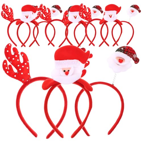 FRCOLOR 12stücke Teiliges Weihnachts Haarreif Dekoration Lustige Xmas Party Requisiten Für Erwachsene Und Junge Mädchen Für Festliche Fotos Und Feierlichkeiten von FRCOLOR