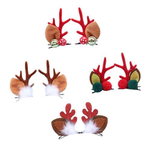 FRCOLOR Weihnachten Haar Zubehör Kinder Haar Clip 4 Pairs Einzigartige Hirschgeweih Stirnband Für Mädchen von FRCOLOR