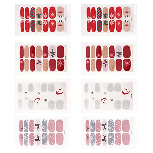 FRCOLOR Weihnachts-nagelkunst-aufkleber Nagelaufkleber Wraps Für Frauen Festliches Maniküre- von FRCOLOR