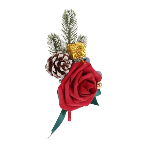 FRCOLOR Weihnachtsbrosche Damen Anstecknadel aus Robustem Material Leichte Tragbare Kleidungsbrosche mit Stilvollem Design für Pullover Schals Hüte Vielseitiger Modeschmuck für Feiertage von FRCOLOR