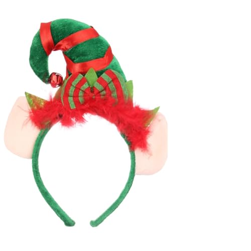 FRCOLOR Weihnachtsstirnband haaraccessoires hair jewellery weihnachtsdeko lustig weihnachten kopfschmuck Haarnadel-Stirnband bandeau Plüsch weihnachtliches Kostümzubehör Weihnachtshaarband von FRCOLOR