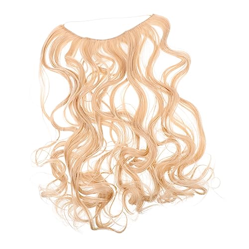 FRCOLOR Wellenförmige Haarverlängerungen Frauen Lockiges Haar Perücken Haarverlängerung Clip Synthetisches Haar Lockige Haarverlängerungen Hochtemperaturdraht Wellig Glattes Haar von FRCOLOR