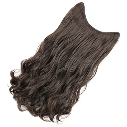FRCOLOR Haarteil Zum Anklipsen Für Damen Naturschwarz 60 Cm Gewellt Gelockt Echthaar Einfach Anzubringen Und Zu Entfernen Haar-accessoires Für Damen von FRCOLOR
