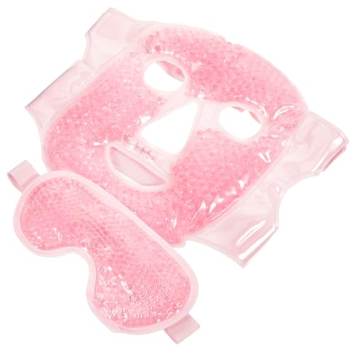 FRCOLOR Wiederverwendbare Gel Gesichtsmaske Kühlkompresse für Frauen und Männer PVC Material Kühlt und Pflegt Haut und Augenpartie Fördert Durchblutung Sicher und Langlebig von FRCOLOR