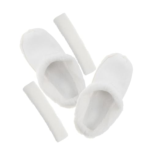 FRCOLOR Winterliche Kuschelige Plüsch-schuh-einlagen mit Abnehmbarem Baumwollfutter Waschbar Warm und Komfortabel Geeignet für Damen Schuhe Weiß von FRCOLOR