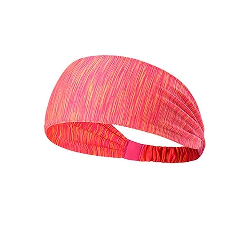 FRCOLOR Yoga-Stirnband Männer Haarband Turban headscarf Haarbänder für Mädchen schwarzer Hijab für Frauen halstuch damen Bandanas für Männer Sport-Stirnbänder Schal Haarring Fitness rot von FRCOLOR