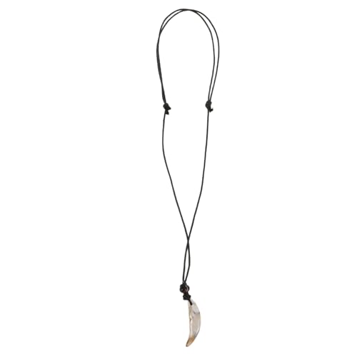 FRCOLOR Halskette Mit Zahnanhänger Aus Acryl Künstlicher Zahn-halskette Retro-zahnschmuck Für Damen Und Herren Einzigartiger Schmuck Mit Zahnform von FRCOLOR