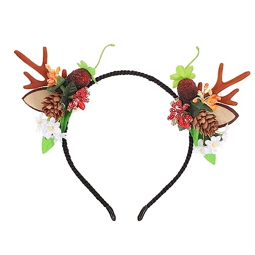 FRCOLOR Zweig Geweih Stirnband Falsches Geweih Reh Mäusekostüm Cosplay-stirnband Für Weihnachten Weihnachtsbedarf Haarspangen Aus Geweih Modellierstirnband Aus Geweih Plastik von FRCOLOR