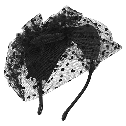 FRCOLOR Eleganter Fascinator Hut Mit Schleifen-design Und Spitze Für Hochzeiten Und Spezielle Anlässe Vielseitig Als Haarclip Oder Haarreif Verwendbar von FRCOLOR