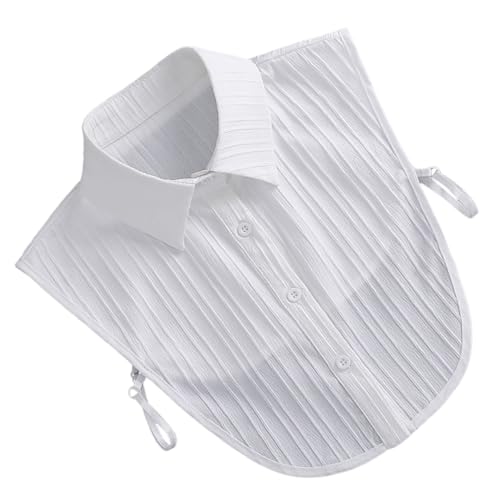 FRCOLOR Falscher Kragen Damen Aus Baumwolle Komfortables Kleidungsdekor Accessoire Für Blusen Hemden Schlicht Und Praktisch Casual Wear von FRCOLOR