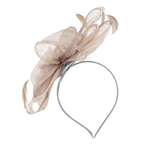 FRCOLOR Feder Haarreifen haar zubehör haarschmuck Bownot-Stirnband aus Mesh Haarspange Teepartyhut Tiara Haarklammer Frauen Haarreifen frauen stirnband Mini Kopfbedeckung Gaze Jacke reisen von FRCOLOR