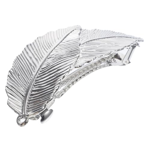 FRCOLOR frisierumhang frisuren haar pin gepps weihnachten rolf zuckowski weihnachten Kämme Kette Perlen Haarbänder für Damen Haaraufsatz Metallclip lange Haarspange Haarzubehör Silver von FRCOLOR