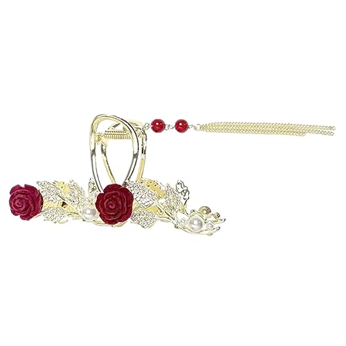 FRCOLOR Modische Rosenspange für Dickes Haar mit Quaste und Haar-accessoires für Mädchen von FRCOLOR