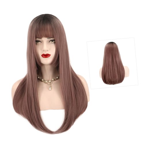 FRCOLOR modische Perückenabdeckung the hallow halloween fashion synthetic hair ventilatpr Haarschmuck für Frauen Frauen-Styling-Perücke stilvolle Haarperücke Frauen Perücke Langes Damen von FRCOLOR