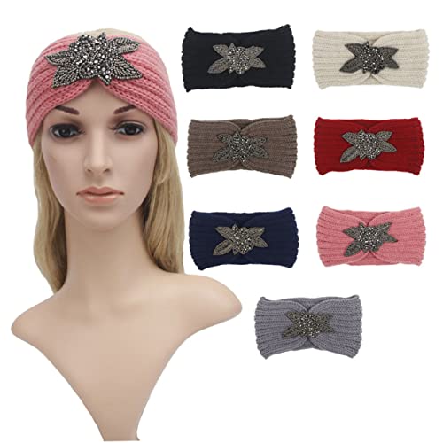 FRCOLOR Gestricktes Stirnband Sport-stirnband Geflochtenes Stirnband Geflochtener Haargummi Bandana-stirnbänder Für Frauen Schal Sportliche Stirnbänder Kopfschmuck Damen Heizung von FRCOLOR