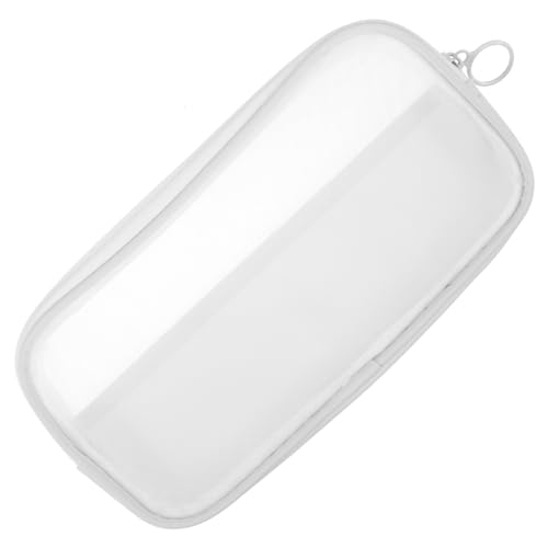 FRCOLOR tragbare Kosmetiktasche für Reisen Essentials Toilettenartikel Make-up-Organizer-Tasche kleine Kosmetiktasche tragbare Kulturtasche kleine Schminktasche Nylon Weiß von FRCOLOR