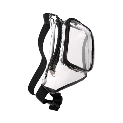 FRCOLOR transparente Bauchtasche Lauffitness -Tailentasche Herren -Brusttasche Bequeme Hüfttasche praktische Hüfttasche Outdoor-Sport-Gürteltasche verschleißfeste Hüfttasche Polyester von FRCOLOR