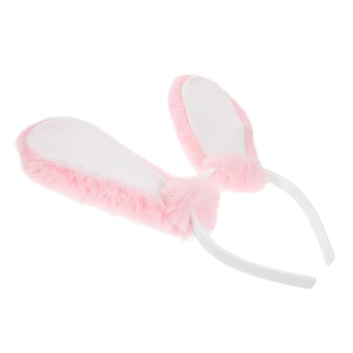 FRCOLOR Plüsch Hasenohren Haarreif Für Ostern Niedliches Bunny Cosplay Zubehör Für Damen Für Kostümpartys Und Feiertagsfeiern Für Haarfarben Und von FRCOLOR
