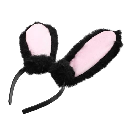 FRCOLOR Plüsch Kaninchen Ohren Haarband Bunny Stirnband Mit Ohren Kopfbedeckung Haar Spange Kopfschmuck Osterparty Stirnband von FRCOLOR
