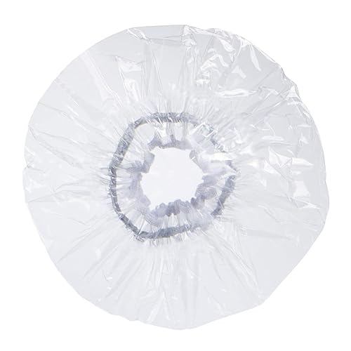 FRCOLOR Doppellagige Wasserdichte Duschhaube Für Erwachsene Wiederverwendbare Badehaube Klare Duschkappe Für Damen Herren von FRCOLOR