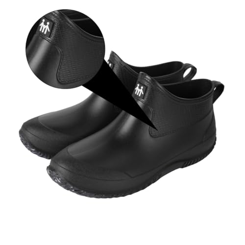 FRCOLOR wasserdichte rutschfeste Kurzregenschuhe mit Niedrigem Absatz Strapazierfähige Arbeitsschuhe für Herren und Damen Leichte Outdoor Labor Schuhe wasserdichte Schutzschuhe für Herbst von FRCOLOR