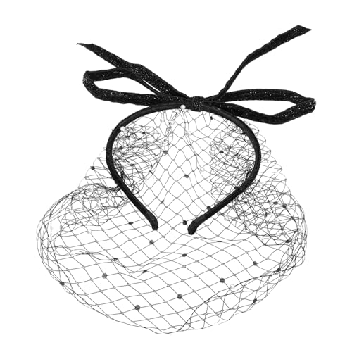 FRCOLOR Fascinator-schleier Netz-haarband Elegantes Kopfstück Für Brautbankette Und Teeparty Stirnband Schleier Haarnetz Accessoire von FRCOLOR