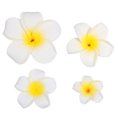 Frcolor 4pcs Hawaiian Plumeria-Blumen-Schaum-Haar-Klipp, Damenmode-Strand-Haar-Zusätze, für Brauthochzeits-Party-Strand-Ferien-Ausstattung, Kleid von FRCOLOR